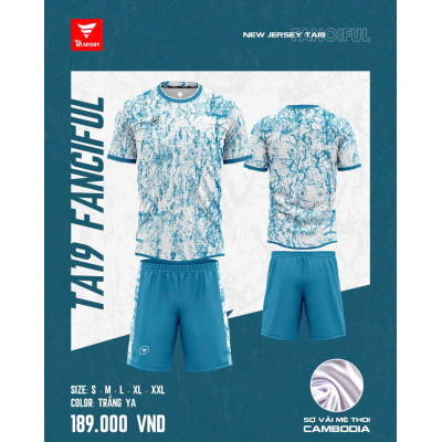 ÁO BÓNG ĐÁ KHÔNG LOGO TA19 FANCIFUL